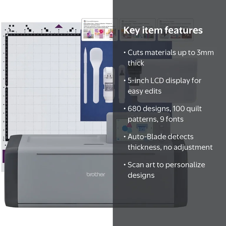Brother, Electronic Cutting Machine, SDX125EGY, Built-in Scanner
