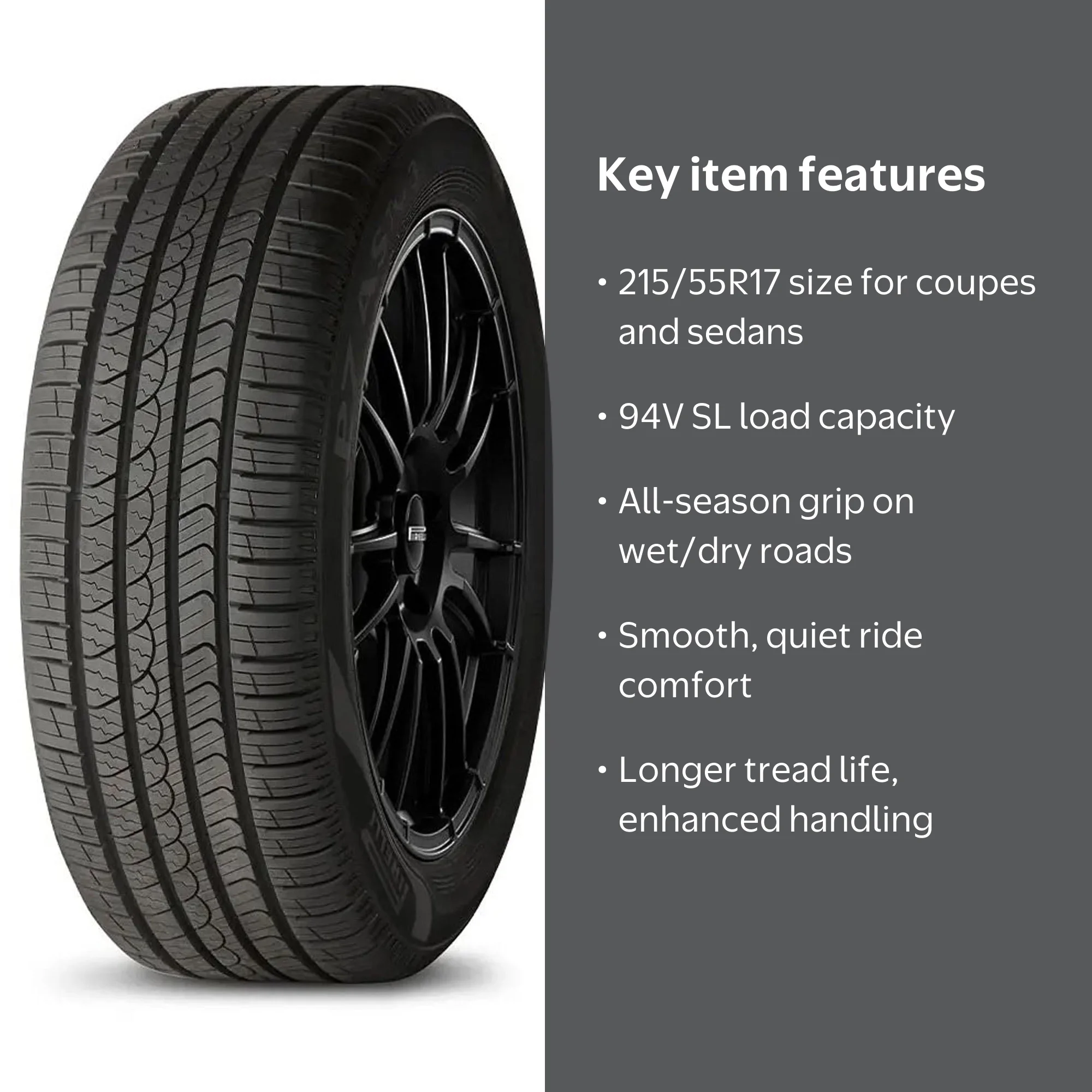 Pirelli P7 All Season Plus 3 Passenger Tire - 215/55R17 94V