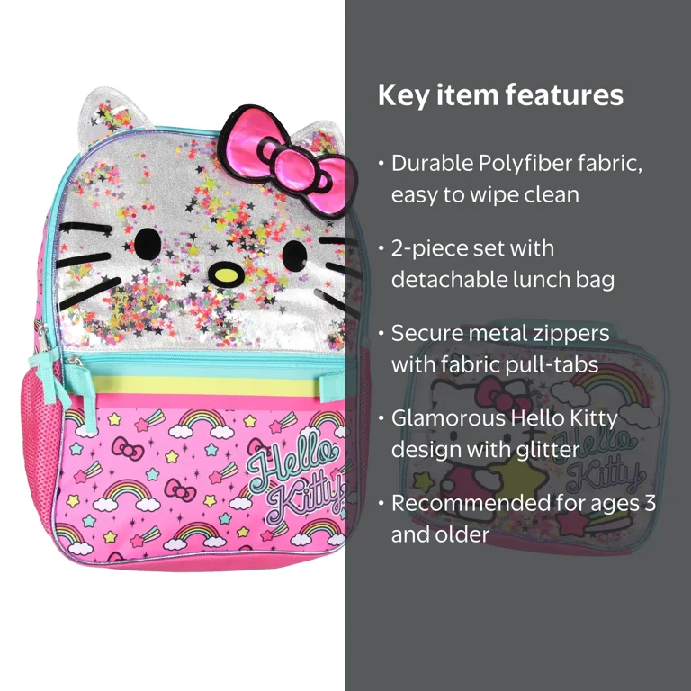 girls pink hello kitty backpack Western All-over Print Material:ACRYLIC The backpack has a subseries:Shakespeare Micro JanSport Graphite Purple W
