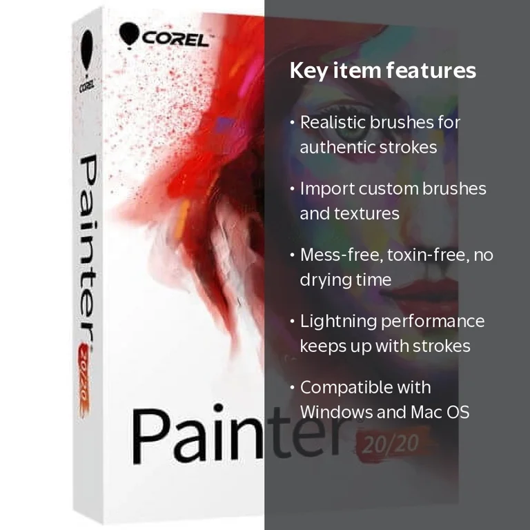 Corel Painter 2020 – Windows/Mac 1 user (Email Delivery) - Walmart.com