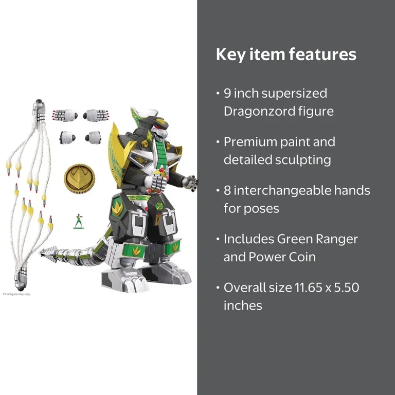 置物 reasons Walmart Power Rangers Mighty Morphin' Ultimates Dragonzord Toy