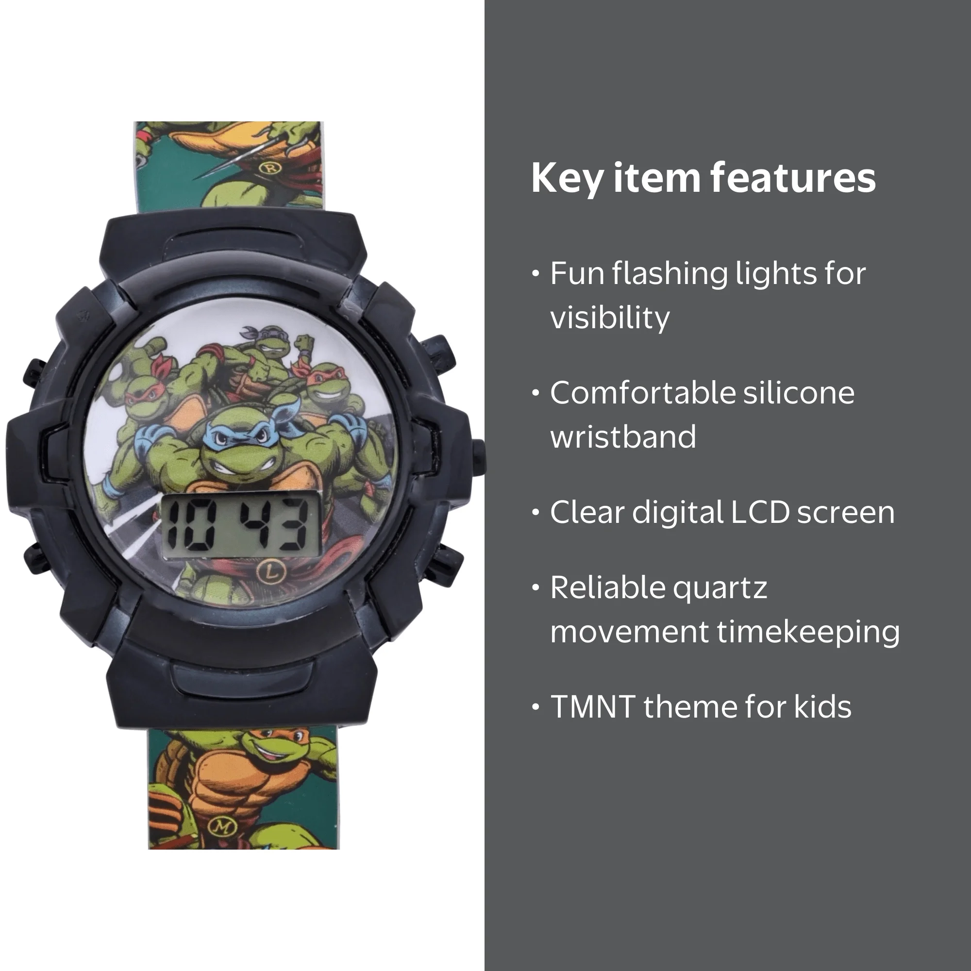 Nickelodeon Teenage Mutant Ninja Turtles Child Unisex LCD Watch