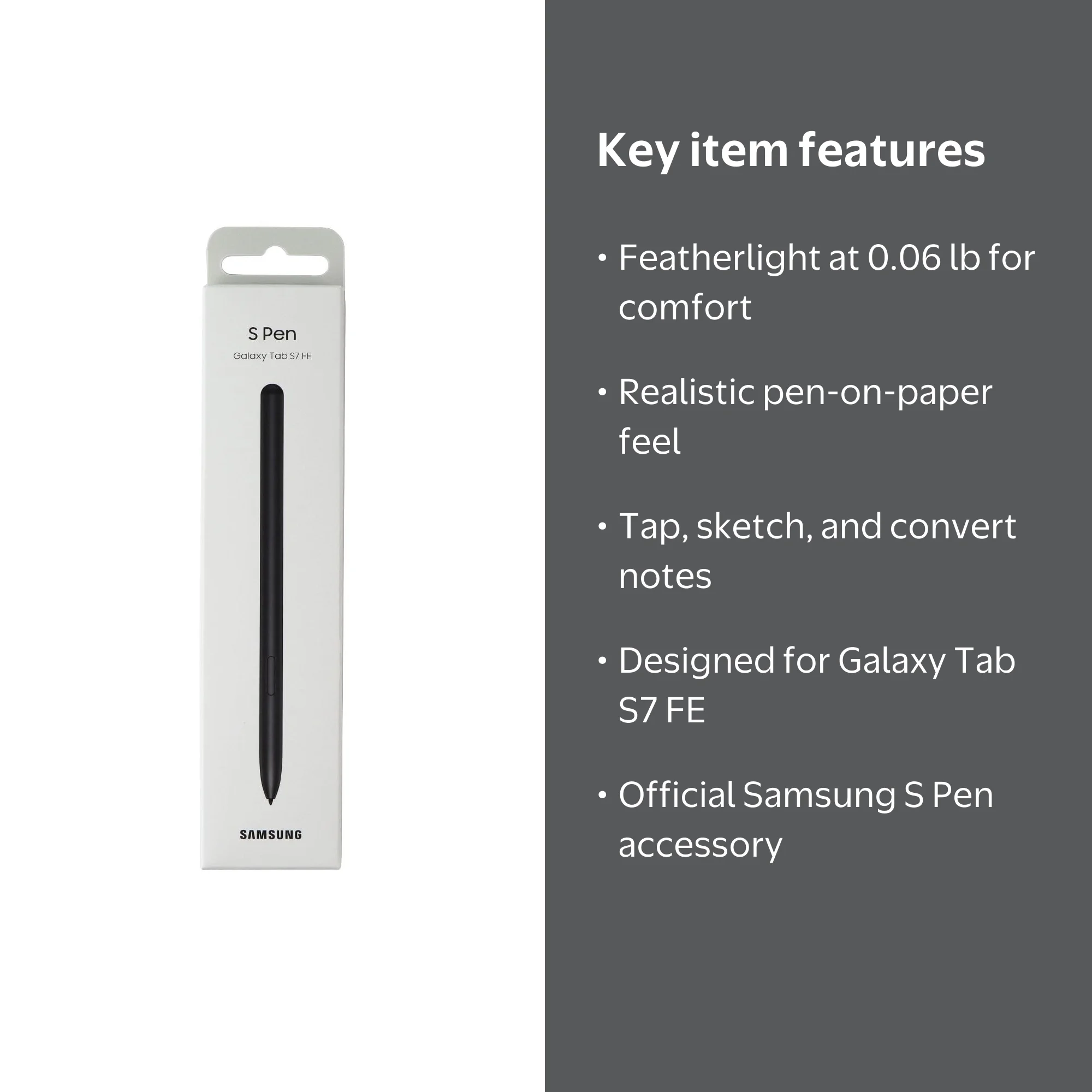 Samsung Galaxy Tab S7 FE Official S Pen Stylus Accessory - Mystic