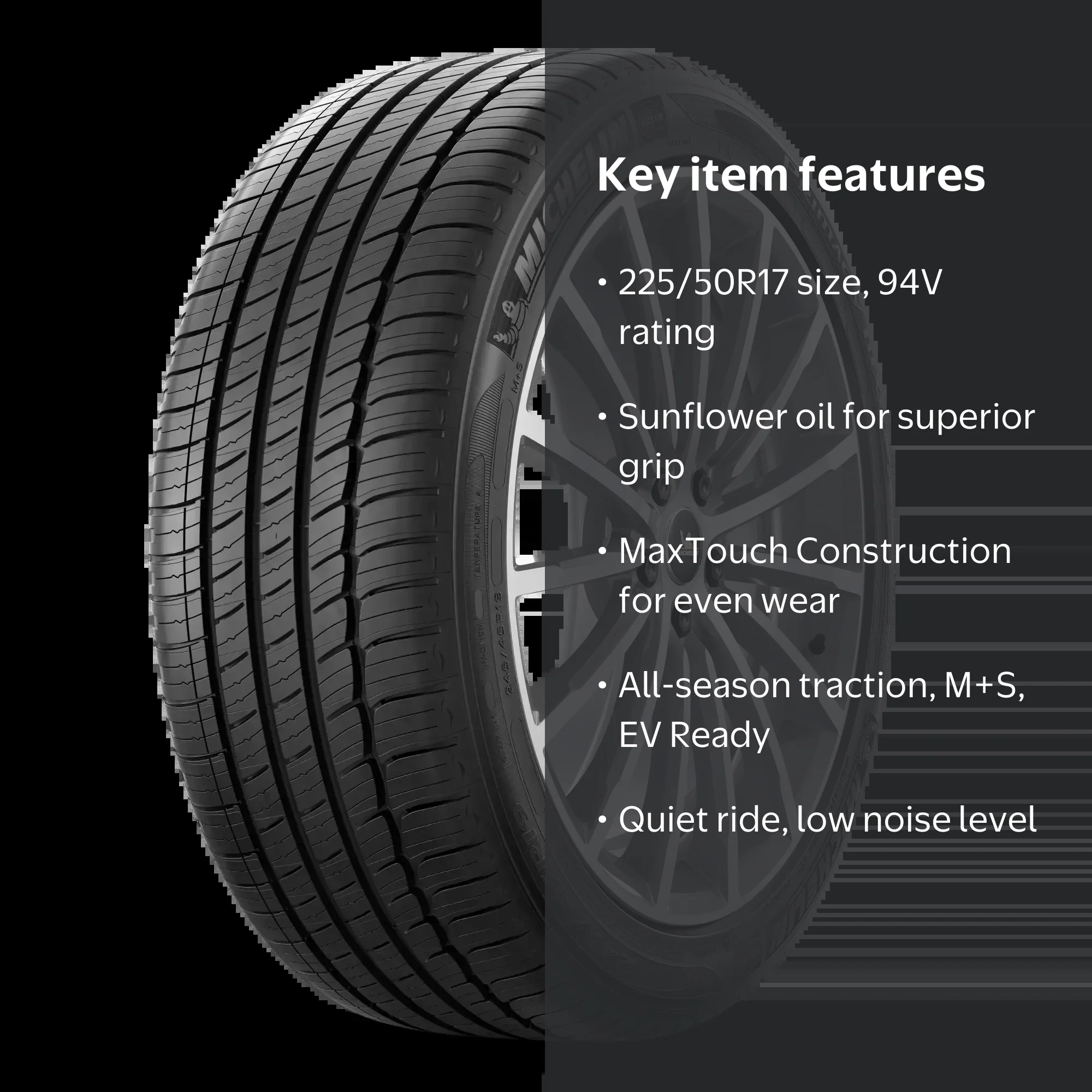 Michelin Primacy MXM4 All-Season Highway Tire 225/50R17 94V