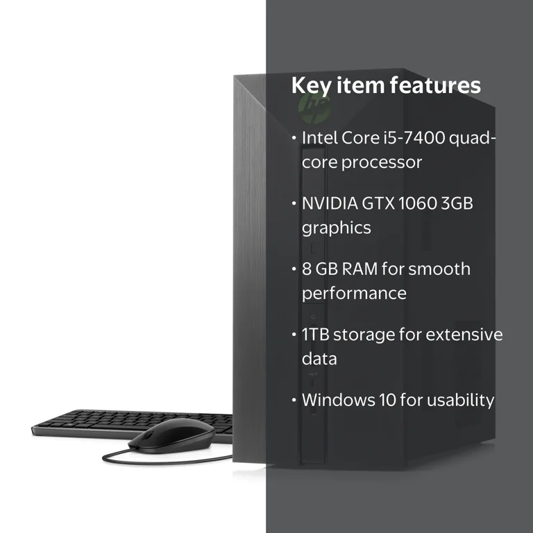 HP Pavilion Power 580-023w - VR Ready Prebuilt Gaming PC Desktop