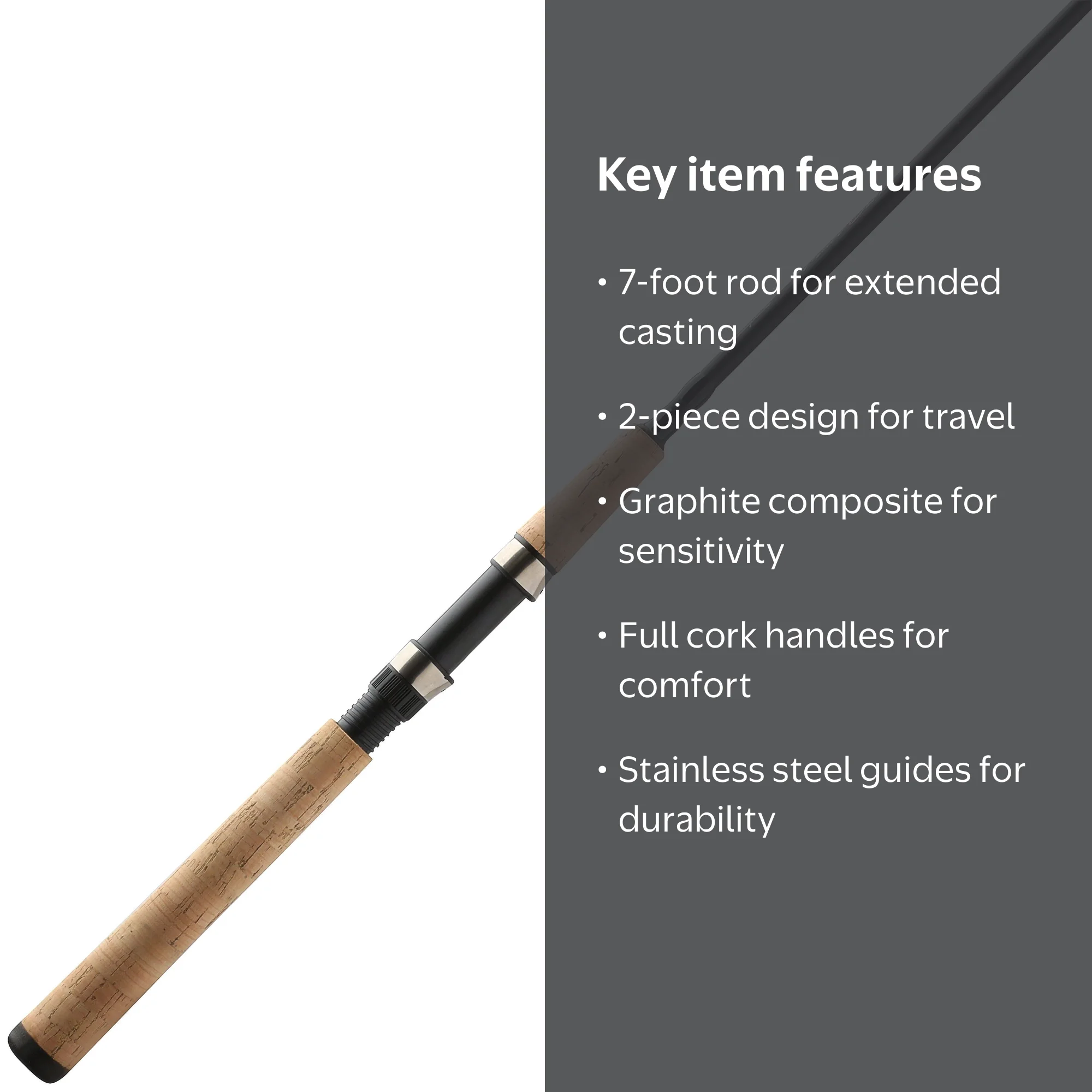 Shakespeare Micro Spin Fishing Rod, 7' Light - Walmart.com
