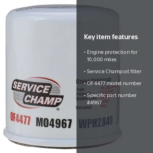 Service Champ OF4477 Oil Filter- #4967 - Walmart.com