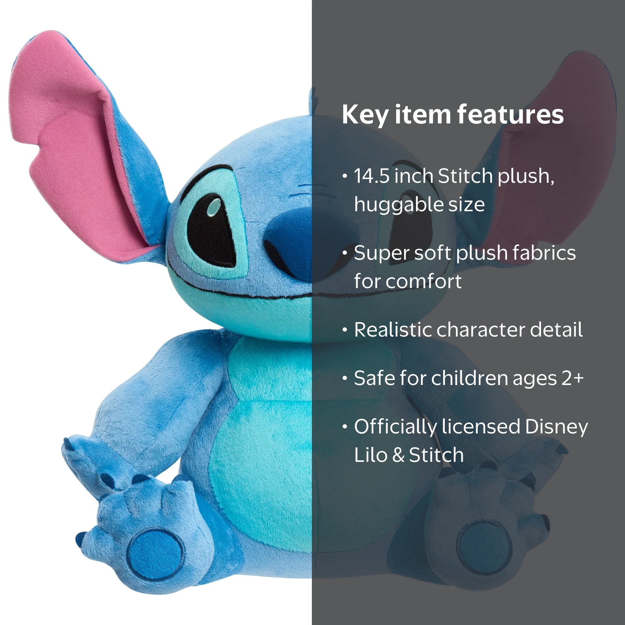 Disney Lilo & Stitch Jumbo Plush Toy, Officially Licensed