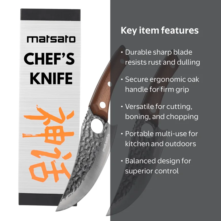 2 pack) Matsato Chef Knife for Cutting, Boning & Chopping