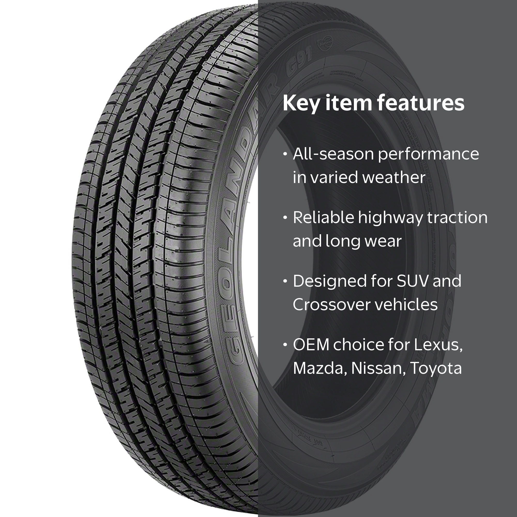 Yokohama Geolandar G91A All Season 225/65R17 100H SUV/Crossover