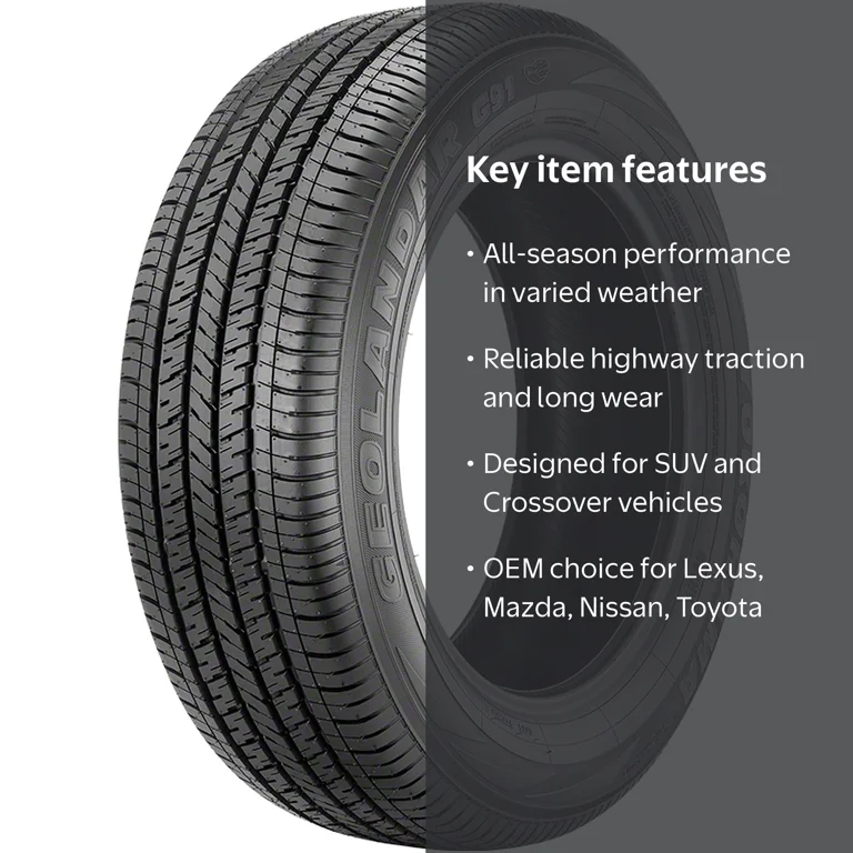 ★バリ山 225/65R17 ヨコハマ ジオランダー G91 23年製 4本 Yokohama Geolandar G91A All Season 225/65R17 100H SUV/Crossover