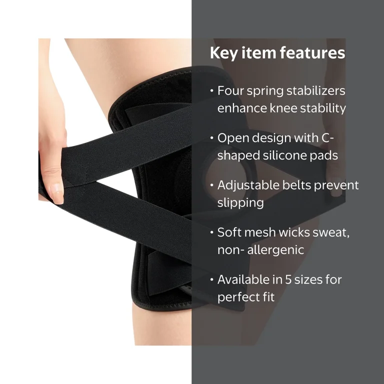 Knee Brace with Side Stabilizers for Meniscus Tear Knee Pain,ACL