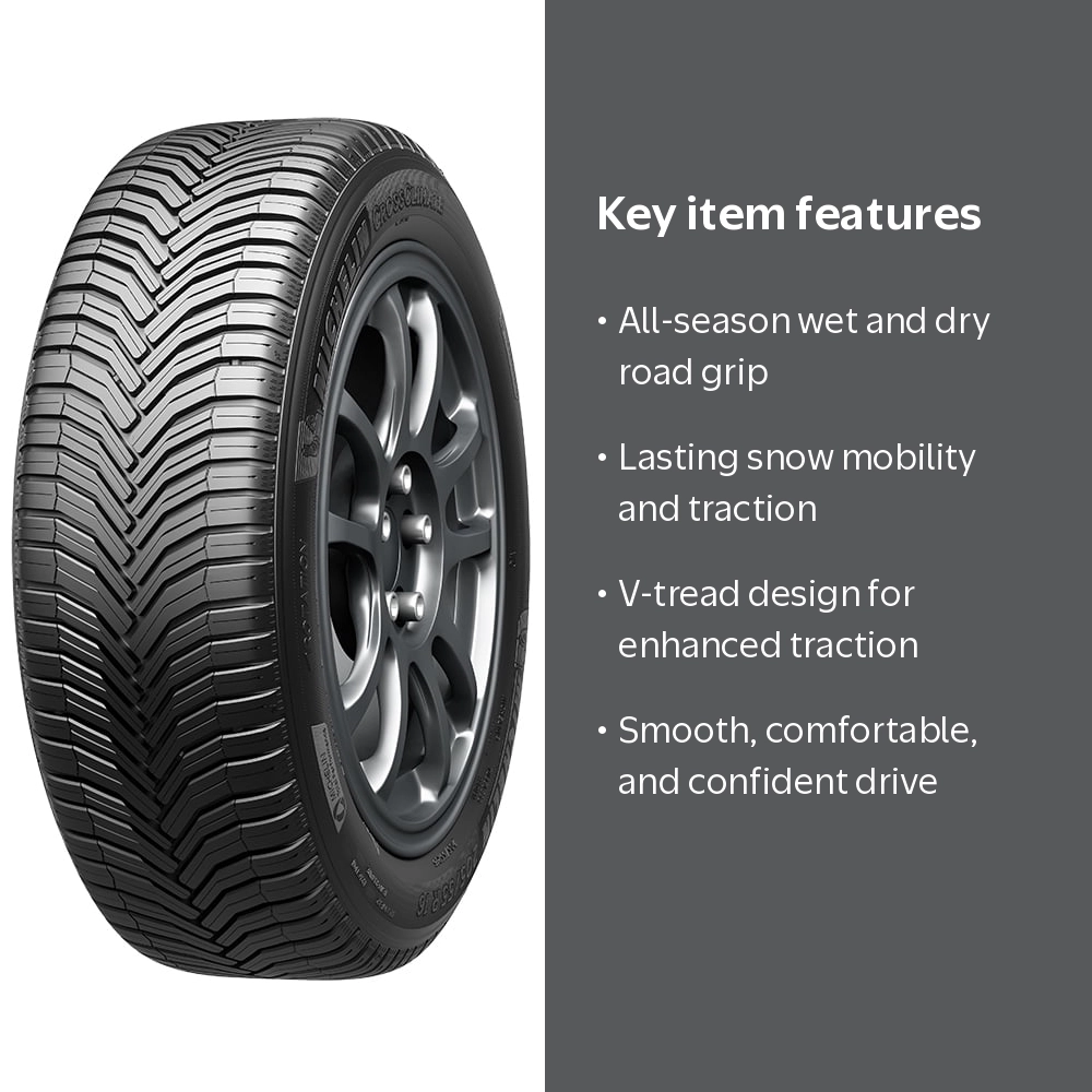 Michelin CrossClimate + 195/65R15 95V XL Tire - Walmart.com