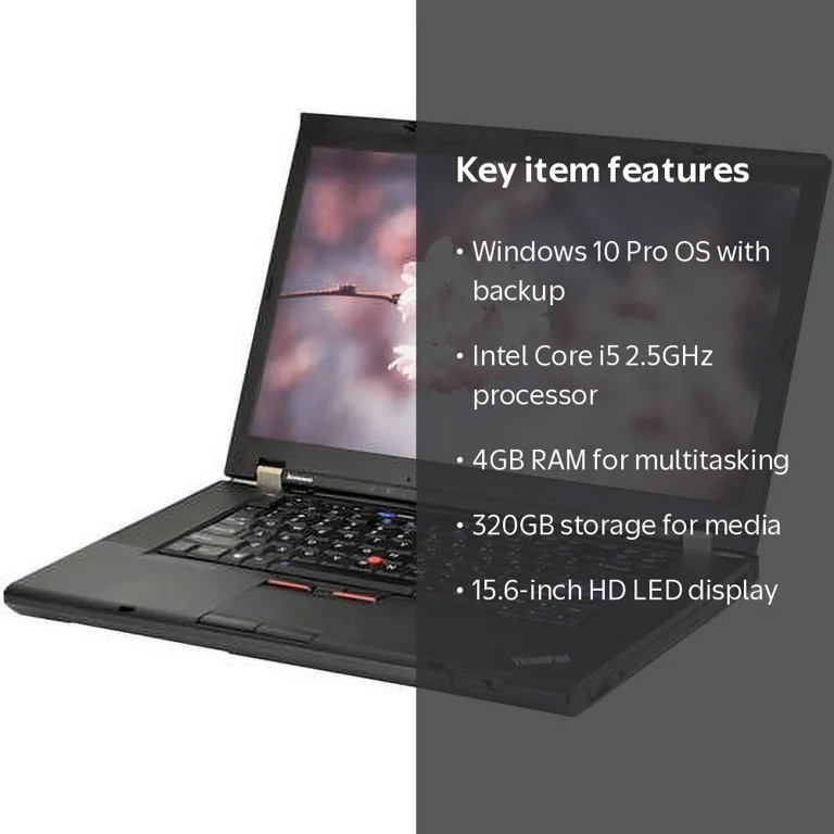 Restored Lenovo ThinkPad T520 15.6