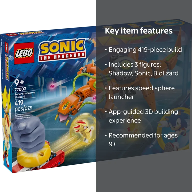 LEGO, Building Toy, 77003, Ages 9+ with Sonic Minifigures