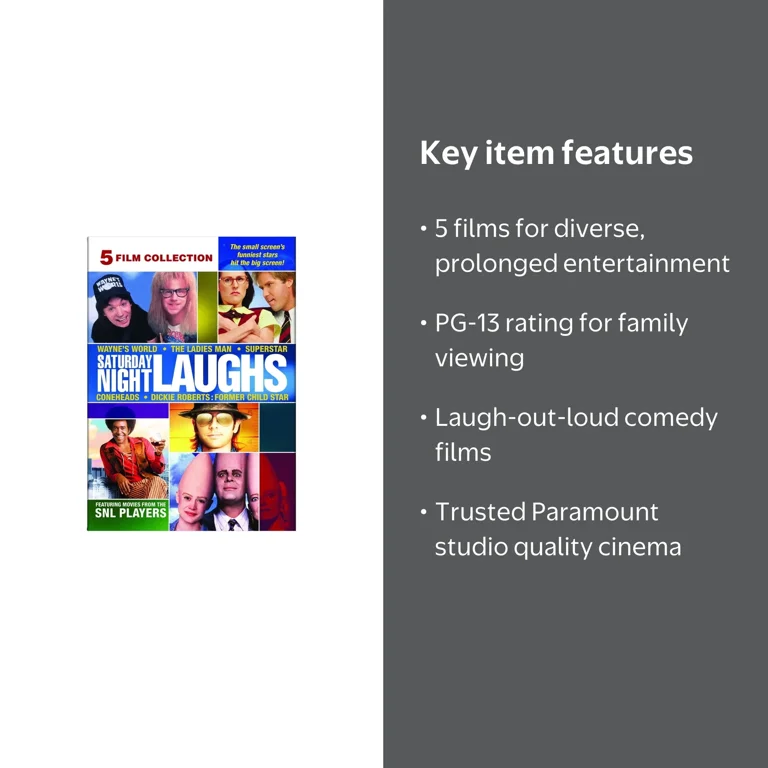 Paramount Saturday Night Laughs 5-Movie Collection DVD Comedy with