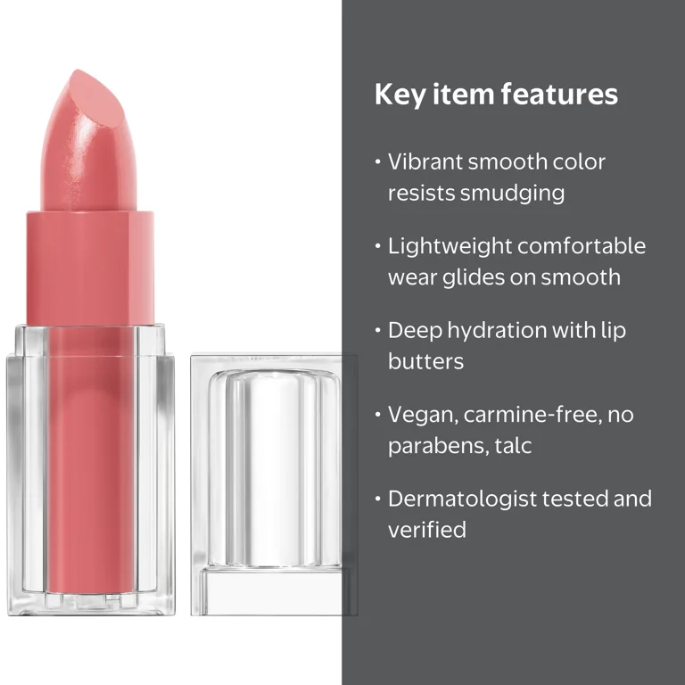 ✴︎Creamy✴︎ COVERGIRL Clean Lip Color, 275 Dreamy Pink, 0.12 oz - Walmart.com