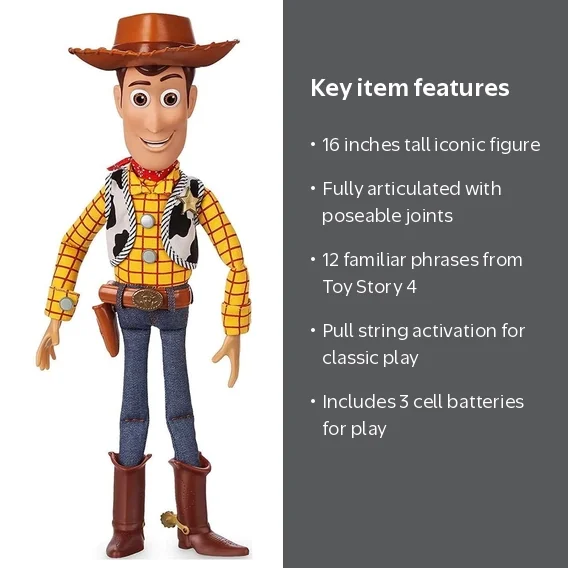 Disney Collection Toy Story 4 Woody Talking Action Figure