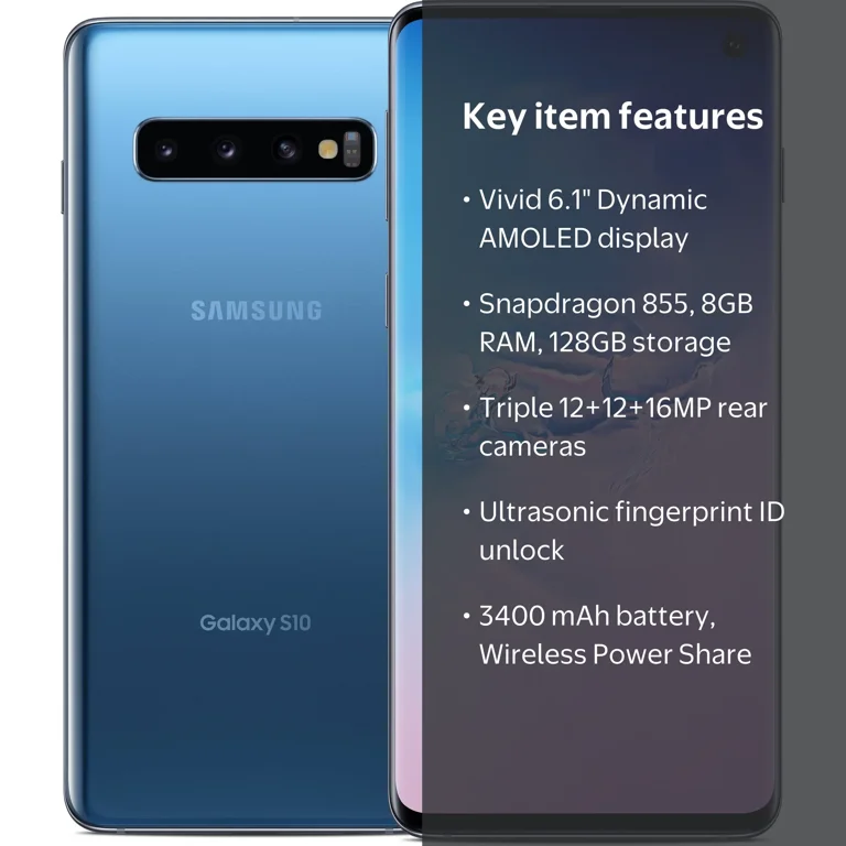 Pre-Owned Samsung Galaxy S10 G973U 128GB GSM/CDMA Unlocked Android