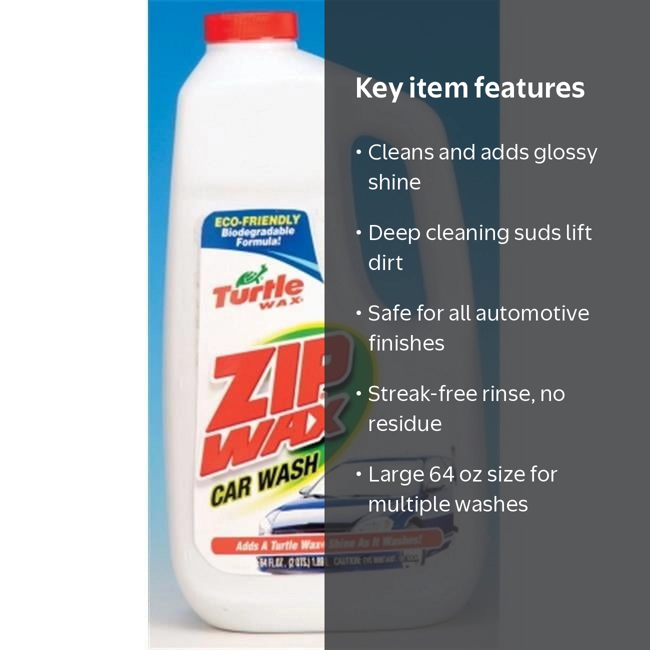Turtle Wax 64 Oz Zip Wax Car Wash - Walmart.com