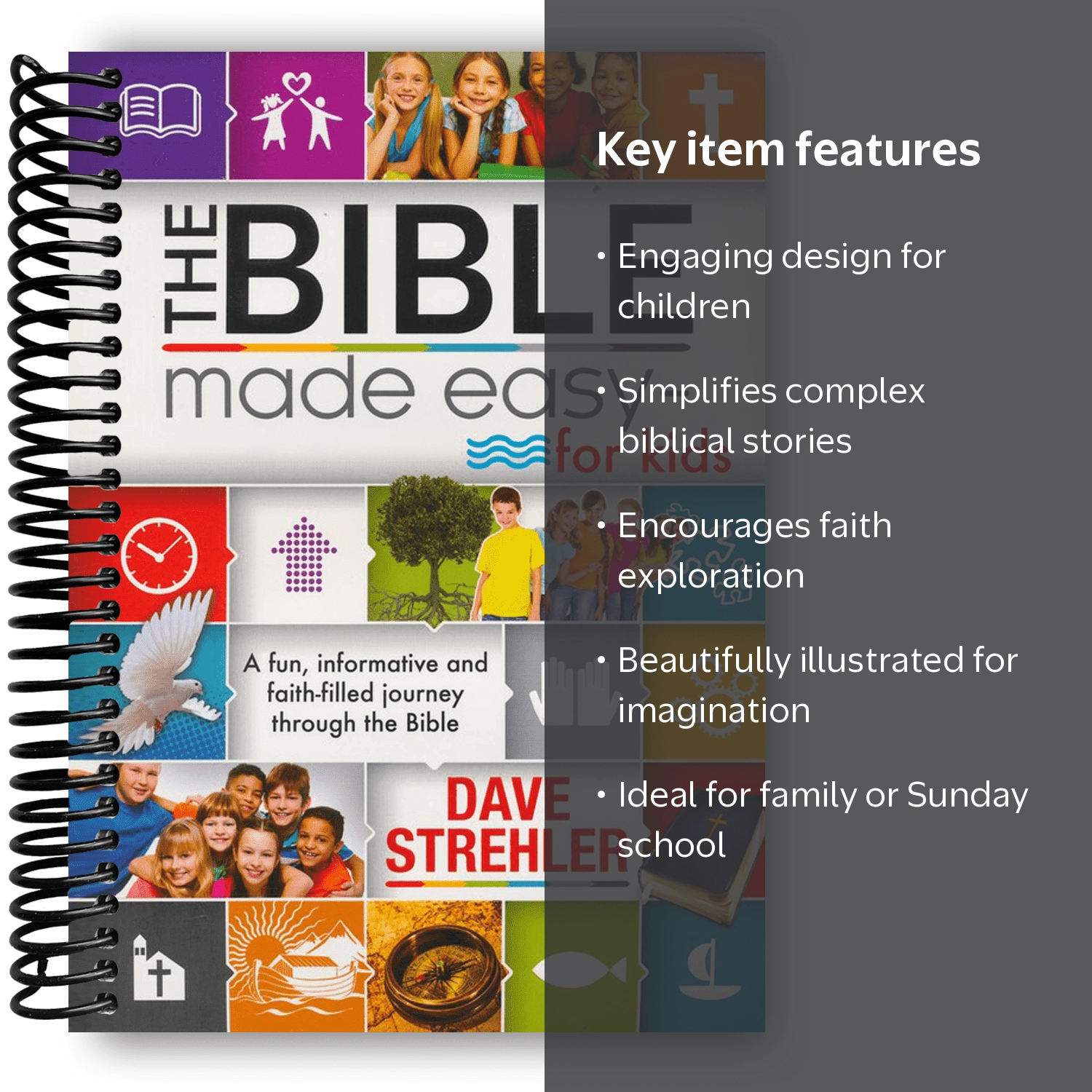 Christian Art Kids The Bible Made Easy for Kids Spiral Bound