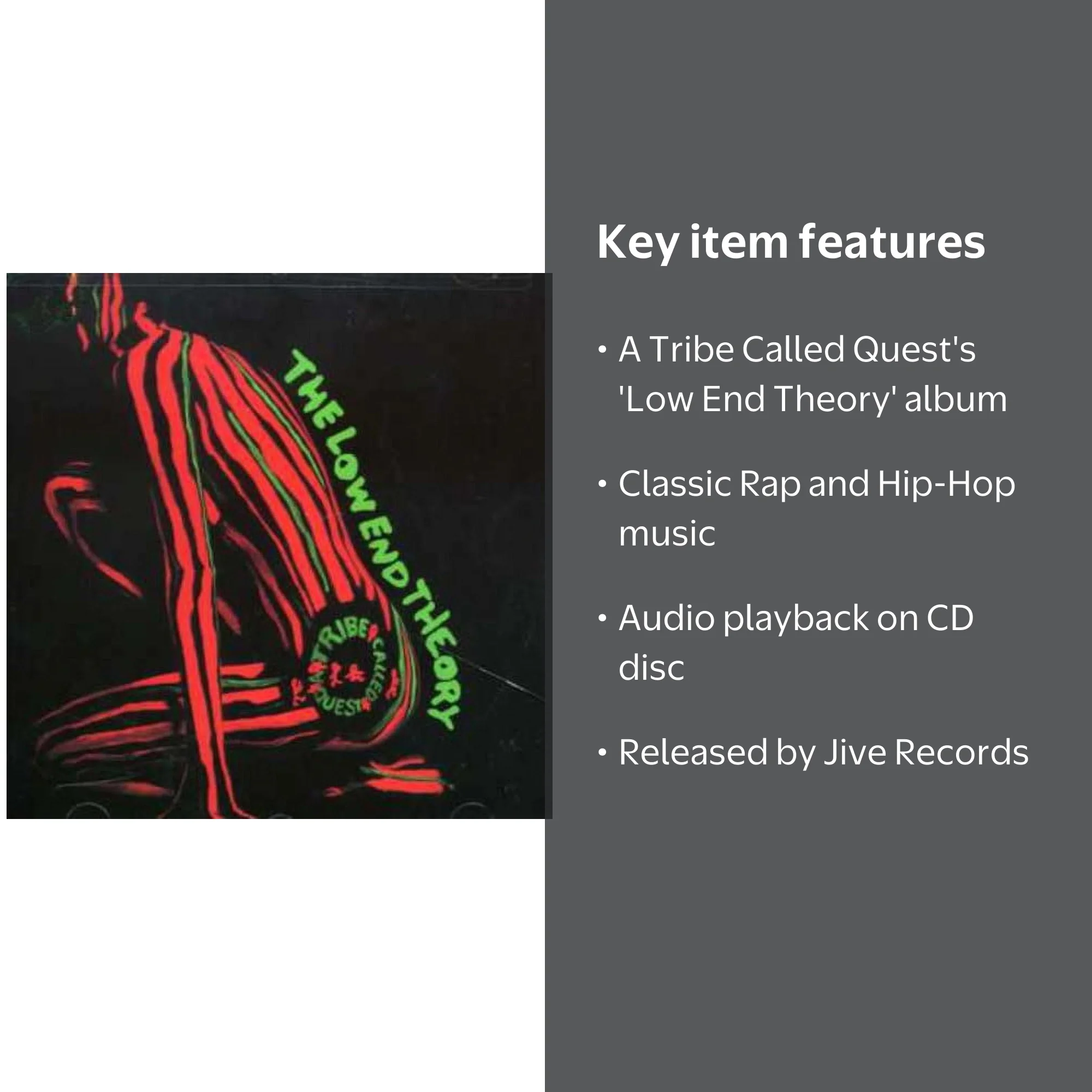 A Tribe Called Quest - Low End Theory - Music & Performance - CD