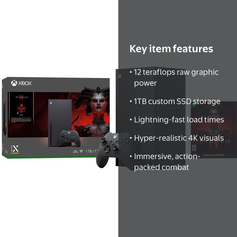 Xbox Series X – Diablo IV Bundle: Gaming Experience in 4K with 12
