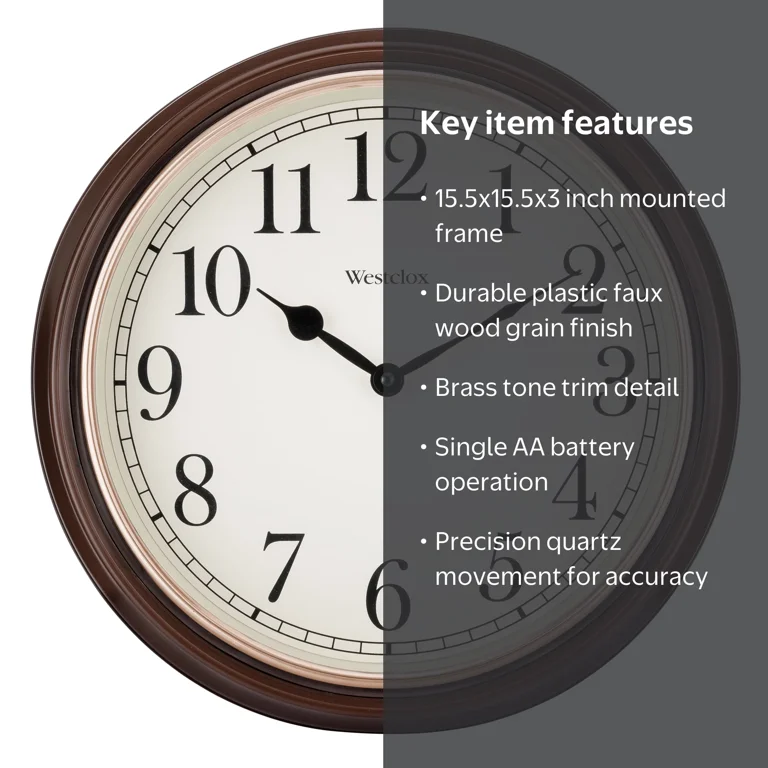 Westclox, Wall Clock, 15.5