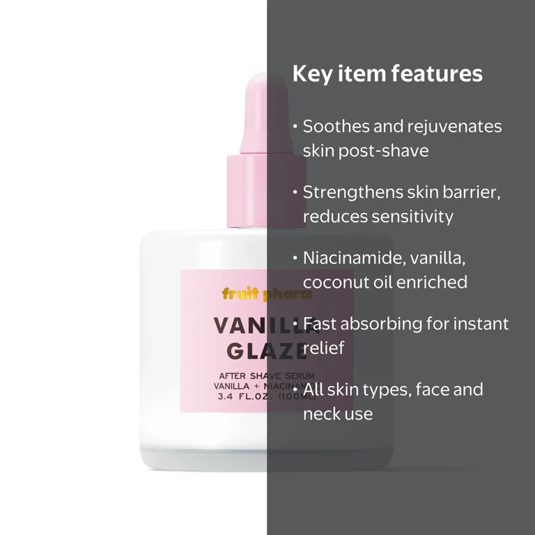 Fruit Pharm Vanilla Glaze After Shave Face and Body Serum for All