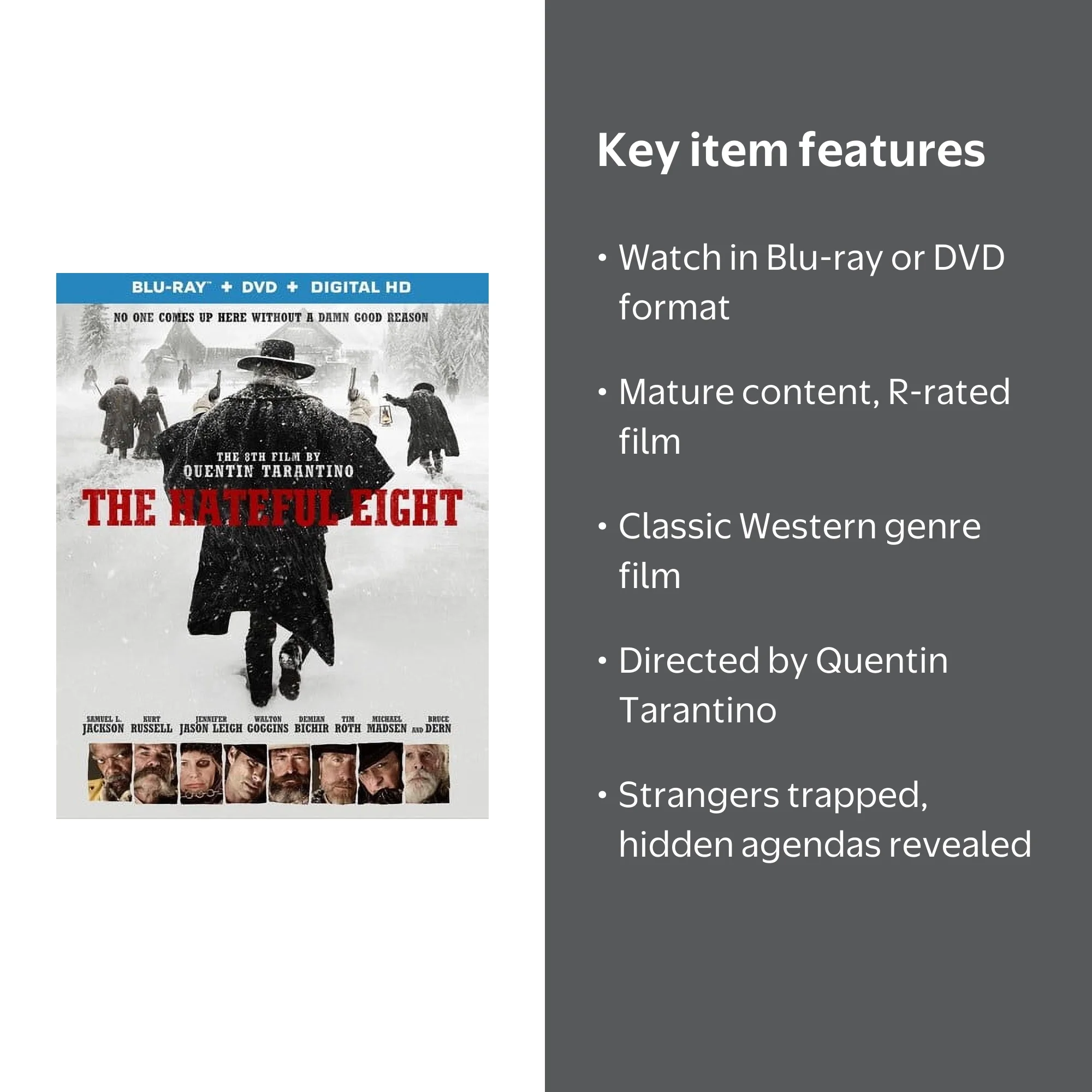 Walmart Exclusive: The Hateful Eight (Blu-ray + DVD) - Samuel
