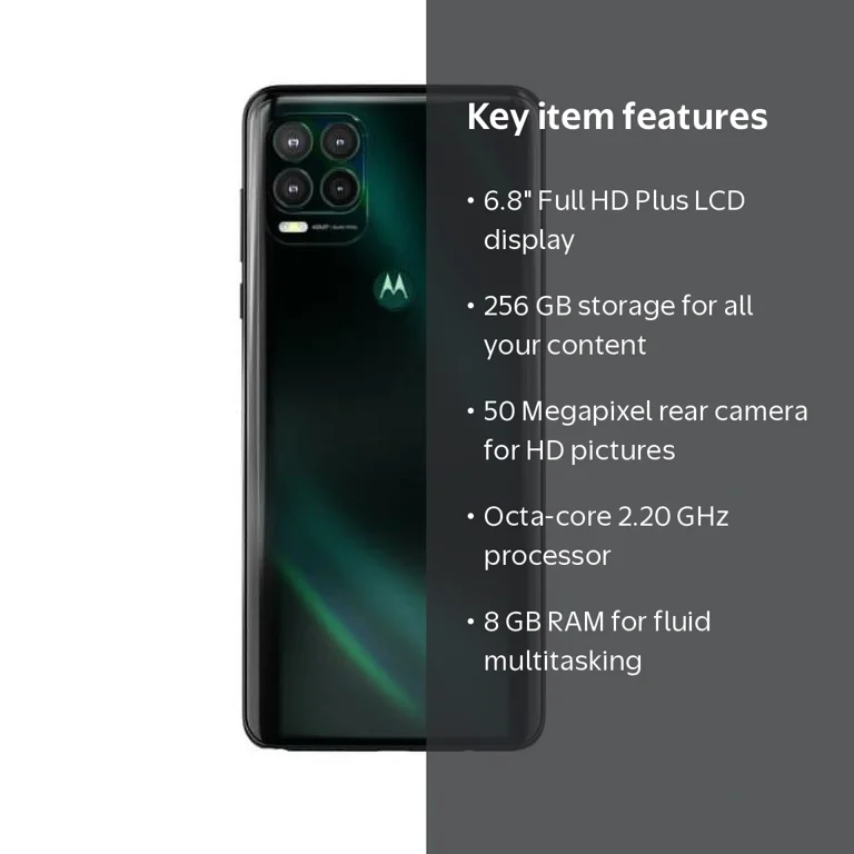 Motorola Moto G Stylus 5G, 128GB, 4GB RAM, 48MP, 6.8-In, Green, T