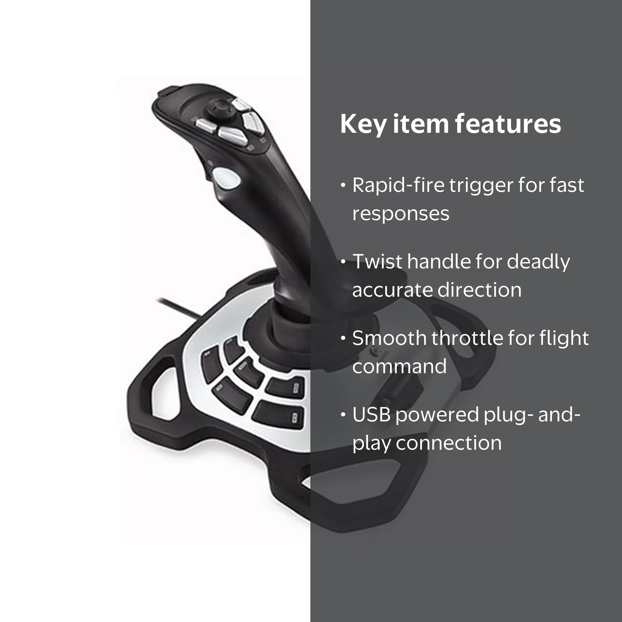 Logitech G Extreme 3D Pro Gaming Joystick Controller for Windows