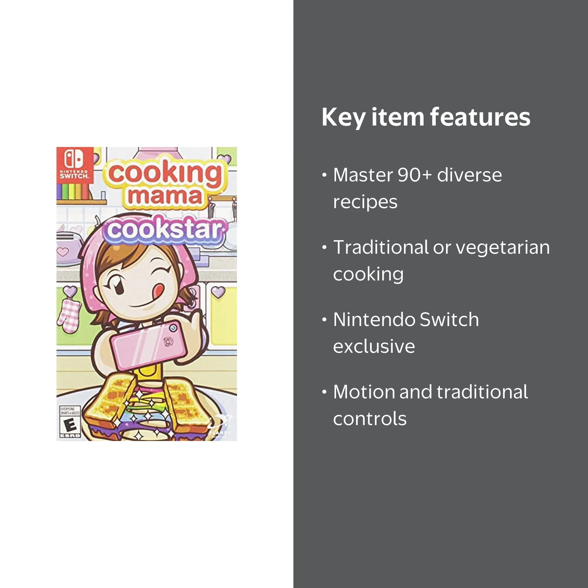 Cooking Mama: Cookstar Nintendo Switch - Vegetarian Mode, 90+