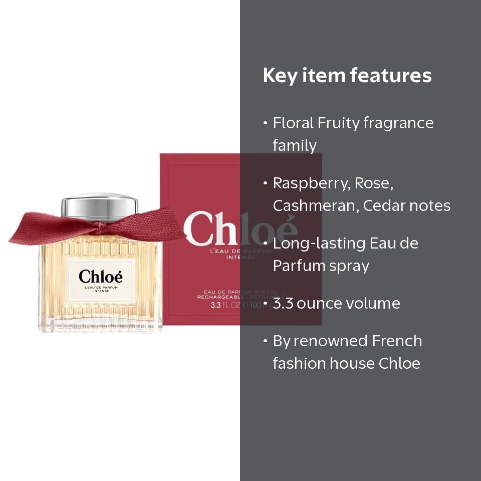 Chloe Chloe L'Eau de Parfum Intense EDP 3.3 oz Fragrances