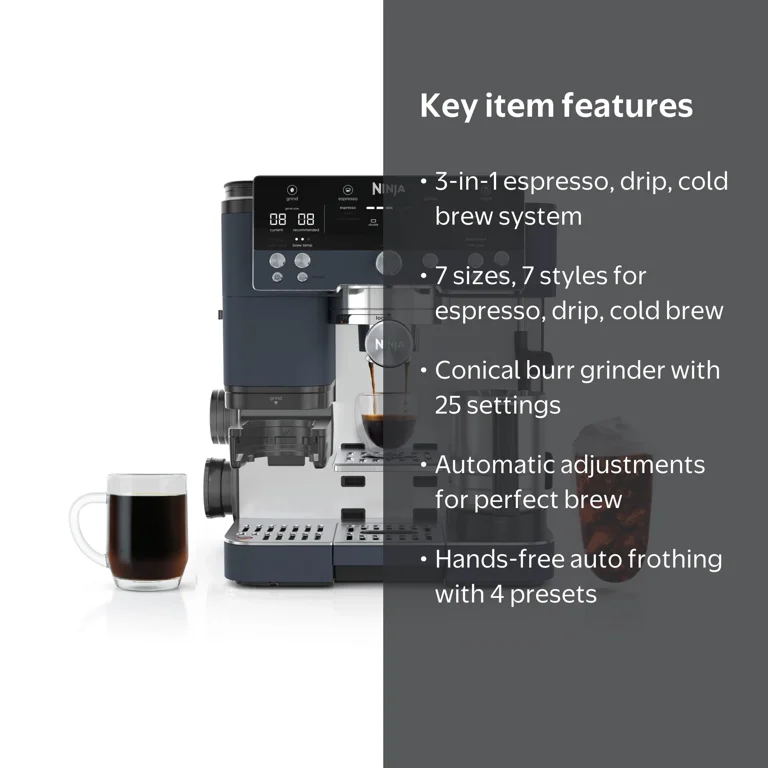 Ninja Luxe Café Premier Espresso Machine & Drip Coffee Maker