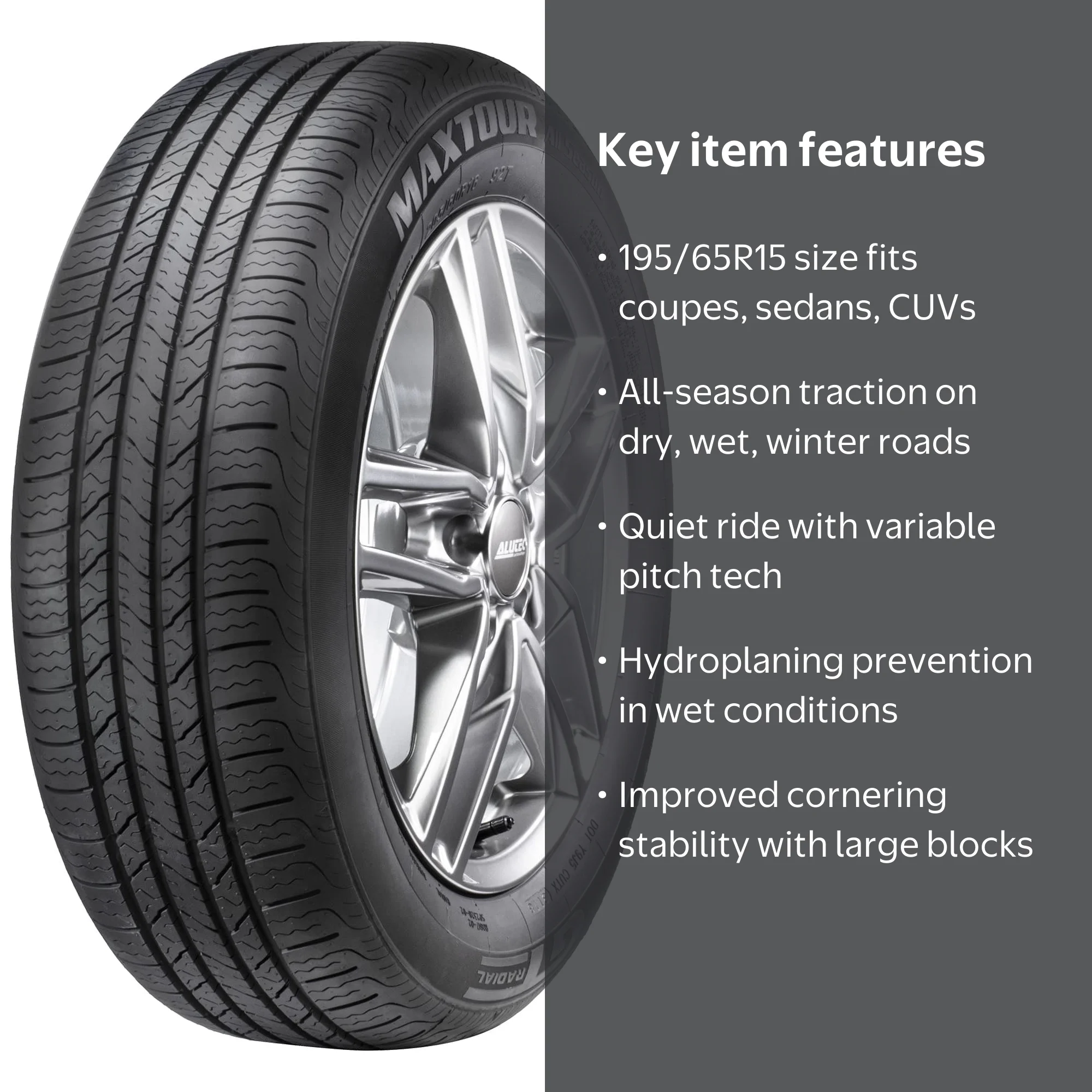 GT Radial Maxtour All Season 195/65R15 91T Passenger Tire for SUV