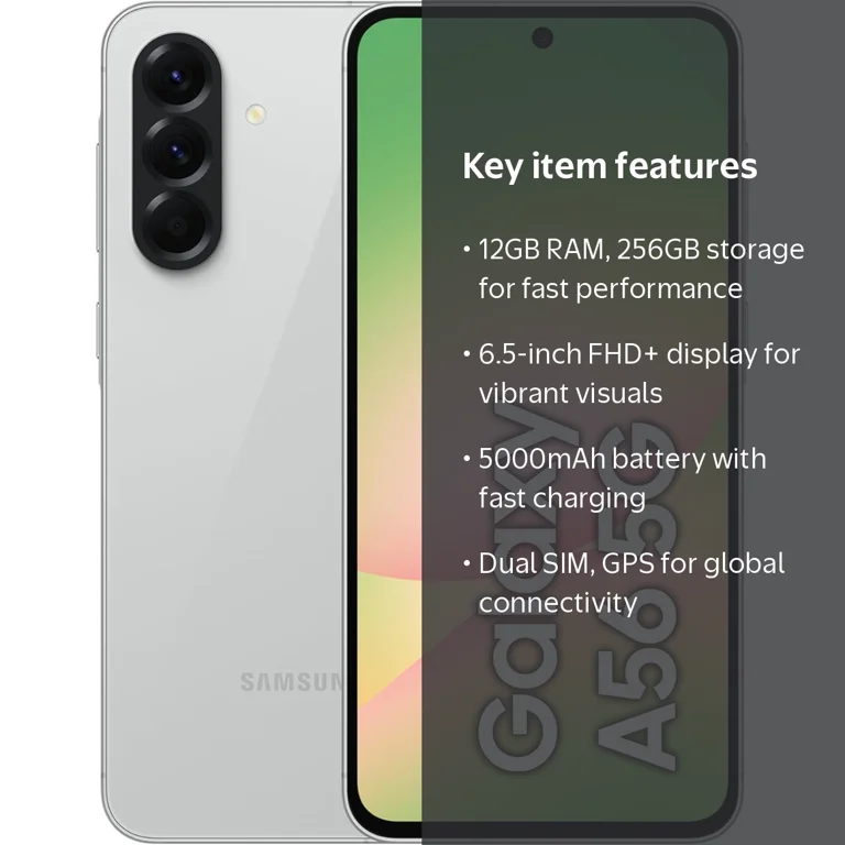 Samsung, Galaxy A56 5G Smartphone, 12GB RAM 256GB, Gray - Walmart.com