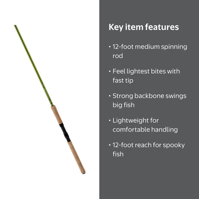 ACC Crappie Stix Jiggin' Stix 12' Spinning Rod Med - Walmart.com