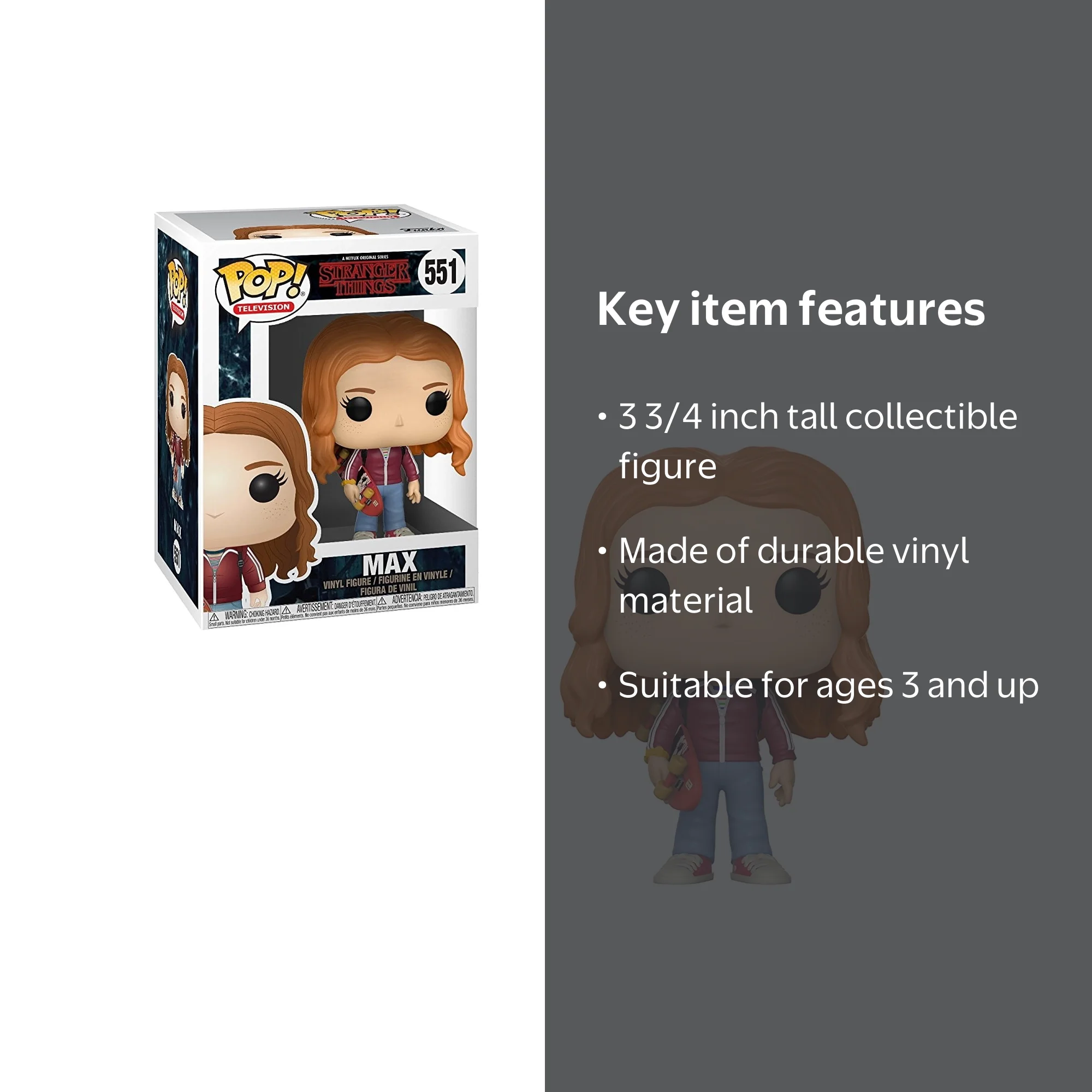 FUNKO POP! TELEVISION: Stranger Things - Max with Skateboard