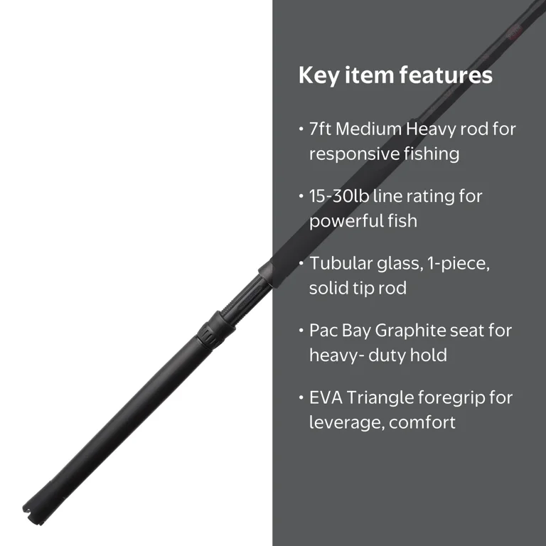PENN Rampage 7' Saltwater Boat Spinning Rod - Durable Fishing