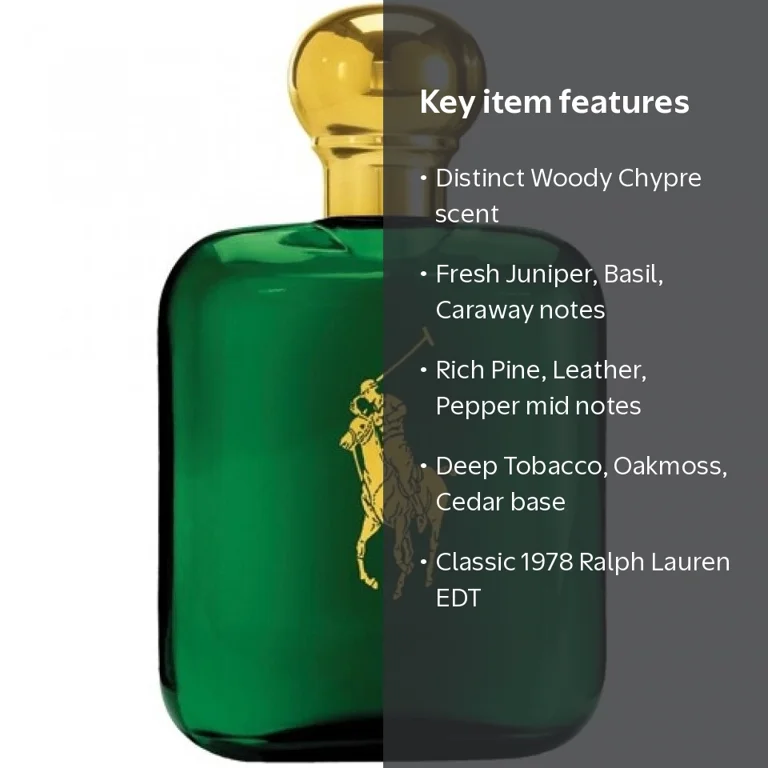 Ralph Lauren Polo Eau De Toilette Spray for Men, 1 Ounce, Woody