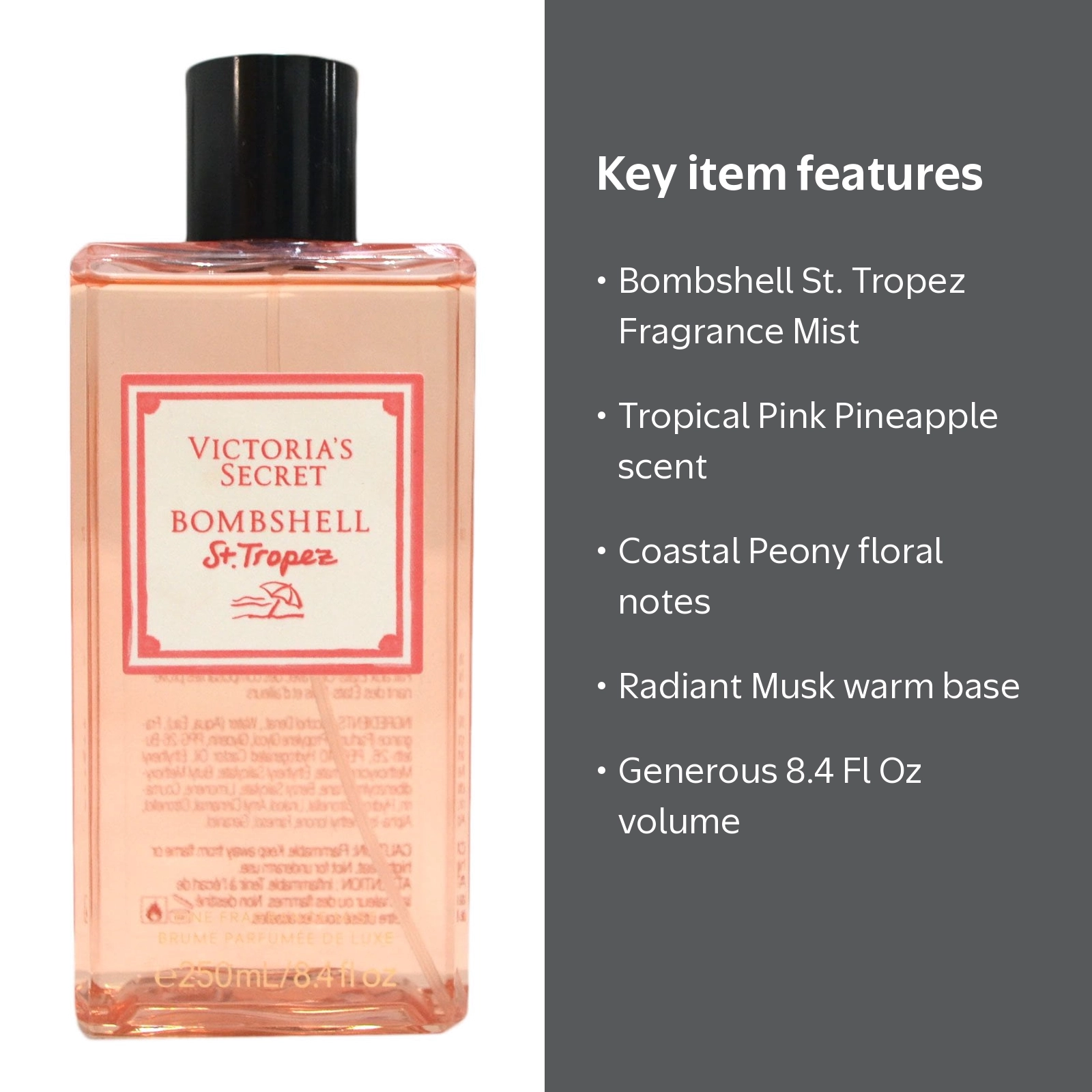 Victoria's Secret Bombshell St. Tropez Fine Fragrance Mist 8.4 Fl