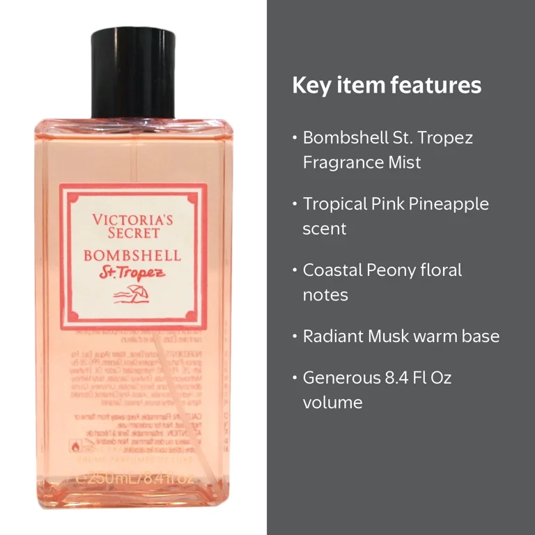 Victoria's Secret Bombshell St. Tropez Fine Fragrance Mist 8.4 Fl