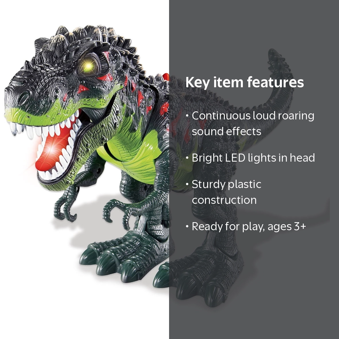 Prehistoric Past Tyrannosaurus T-Rex Dinosaur With Lights And
