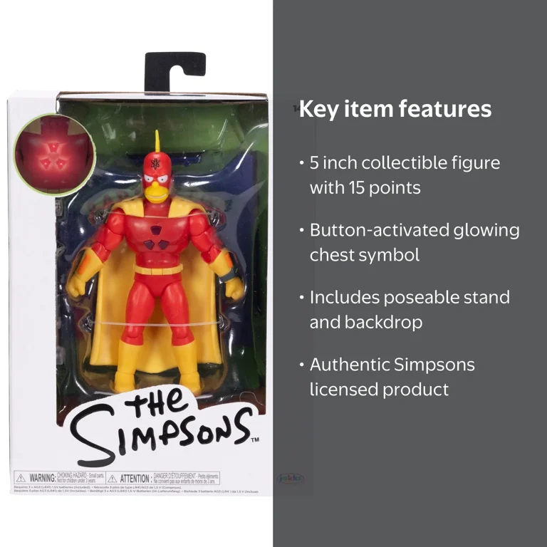 The Simpsons, 5 inch Premium Radioactive Man Figure, with Chest