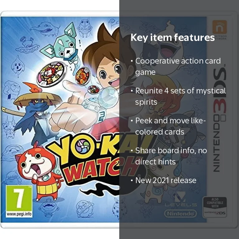 Yo-kai Watch, Nintendo 3DS Game, SKU:ADIB00ZGEXQ7Y, for all 3DS