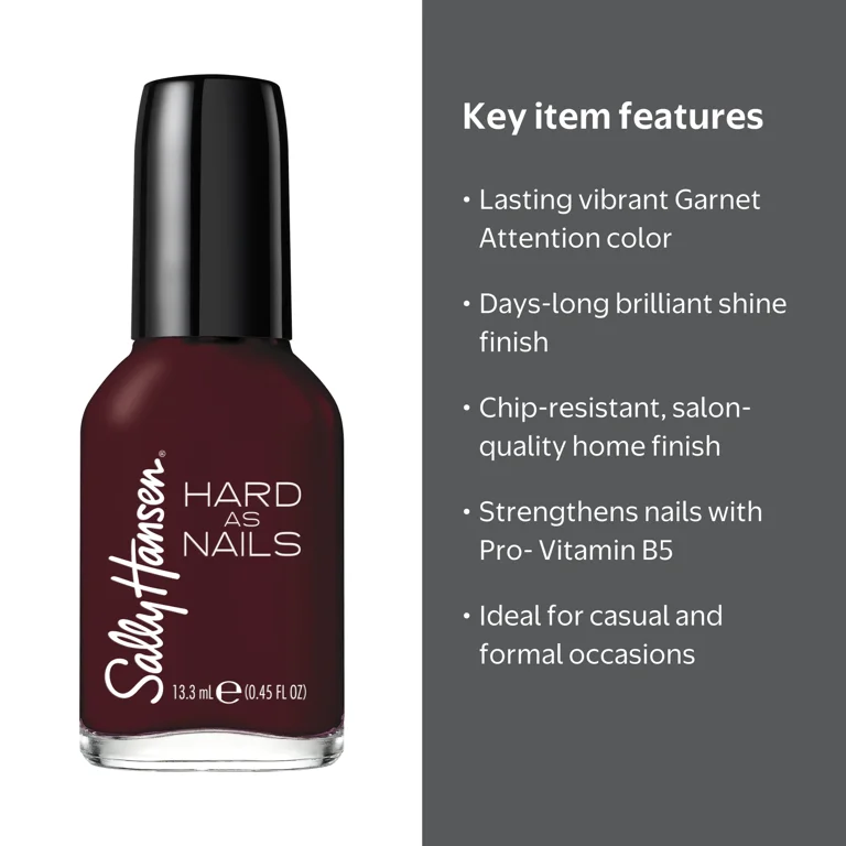 Sally Hansen Hard as Nails Dry Good Wear Nail Polish, 0.45 fl oz