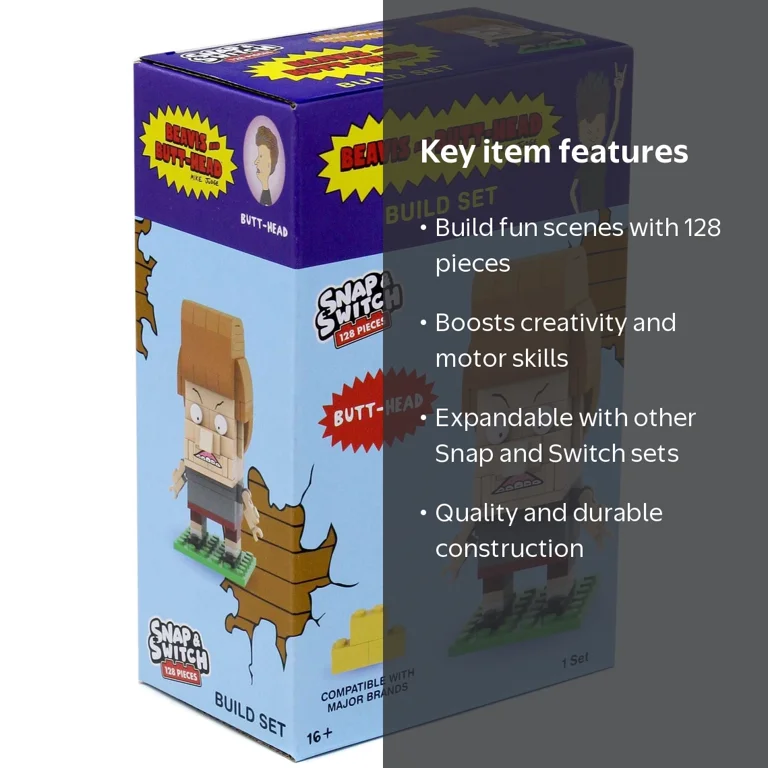 Beavis & Butthead Snap & Switch Butt-head Construction Set [128