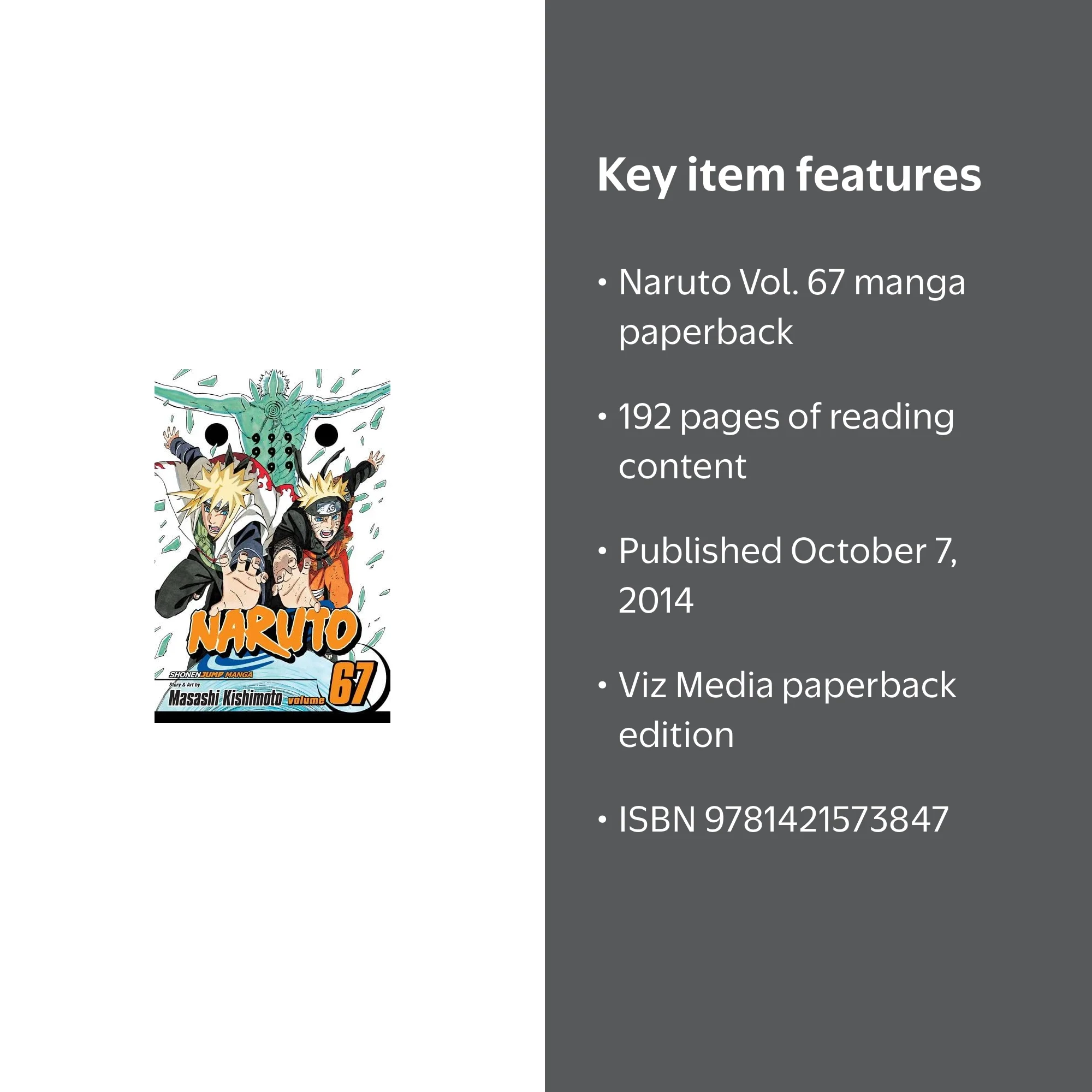 Naruto Naruto, Vol. 67: An Opening, Book 67, (Paperback) - Walmart.com