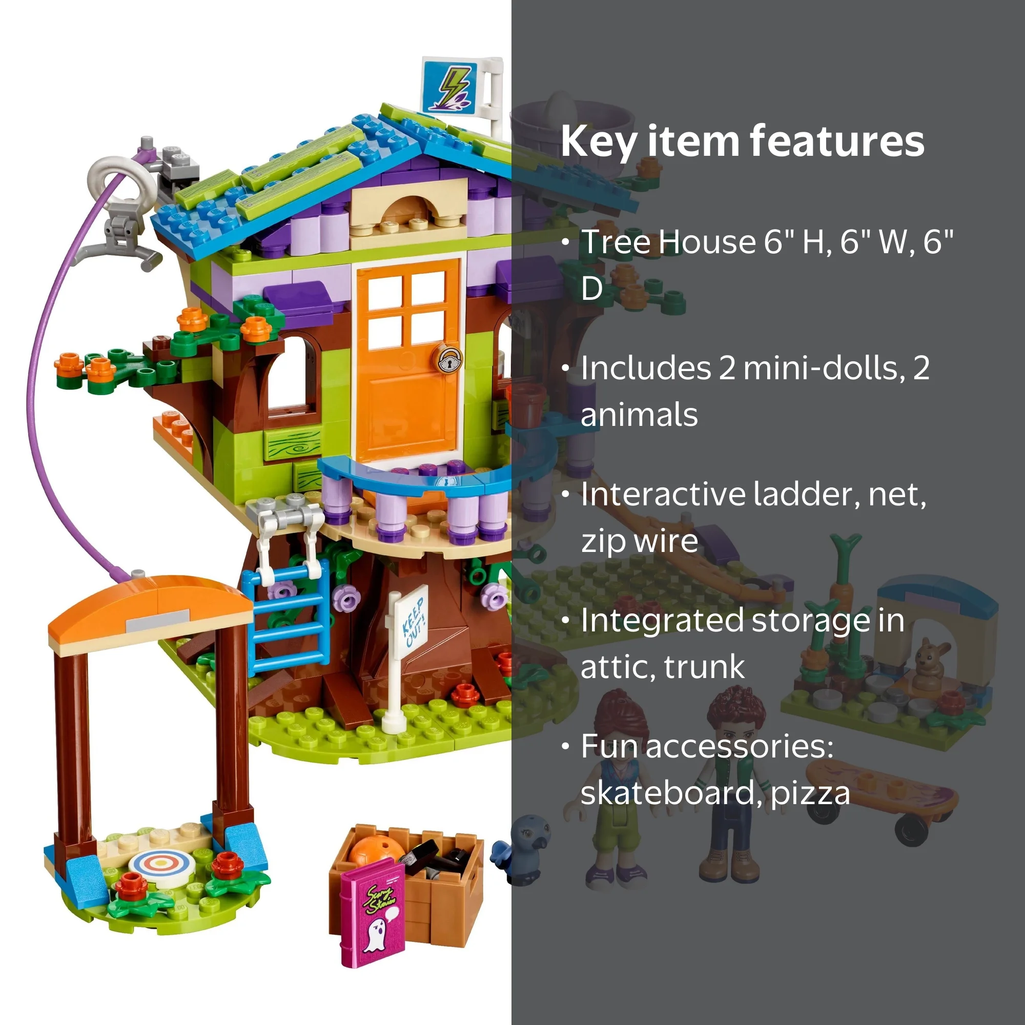 LEGO, Mia's Tree House, 41335, Construction Toy Playset - Walmart.com